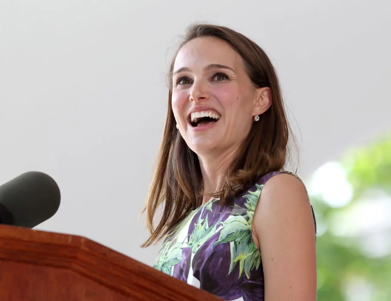 Natalie Portman at Class Day Exercises at Harvard University in Cambridge